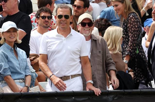 BAU Stuttgart Tennis , BOSS Open Final, Daniel Grieder CEO Boss, center , right DJ Ötzi