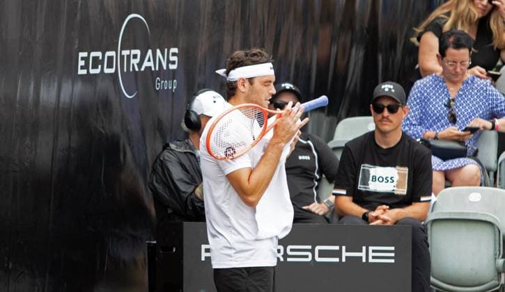 15 06 25 Tennis BOSS Open Stuttgart Weissenhof 2025 Germany, Stuttgart, 15 06 2025, Tennis, BOSS Open Stuttgart Weissenhof 2025 Taylor Fritz