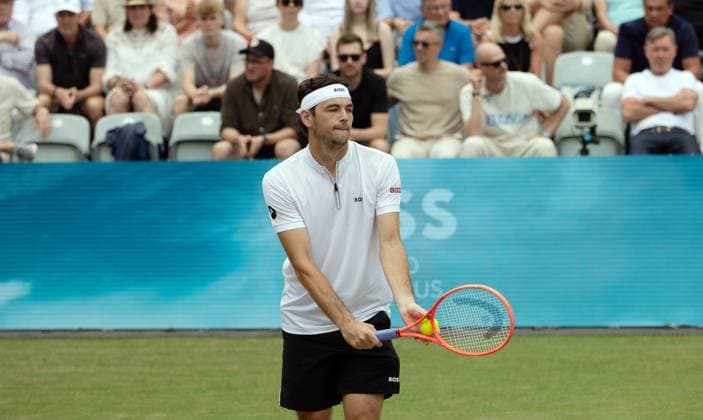 15 06 25 Tennis BOSS Open Stuttgart Weissenhof 2025 Germany, Stuttgart, 15 06 2025, Tennis, BOSS Open Stuttgart Weissenhof 2025 Taylor Fritz