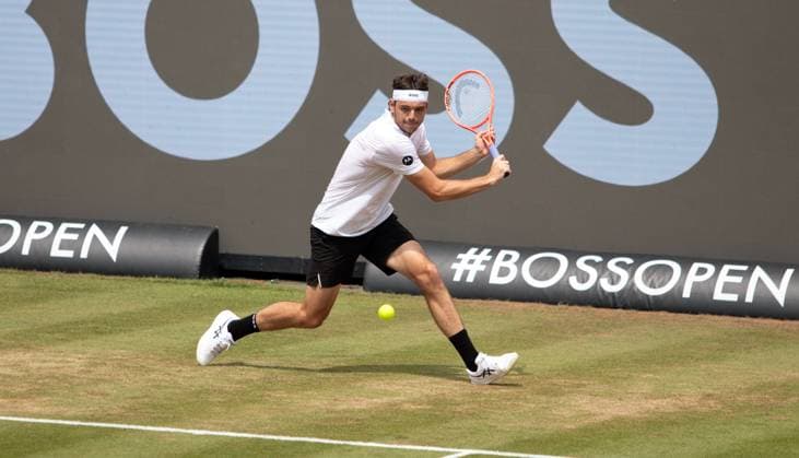 15 06 25 Tennis BOSS Open Stuttgart Weissenhof 2025 Germany, Stuttgart, 15 06 2025, Tennis, BOSS Open Stuttgart Weissenhof 2025 Taylor Fritz