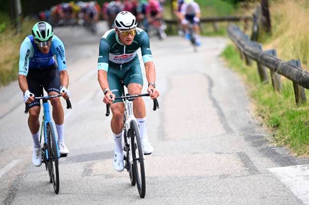 Criterium du Dauphine 2025 Stage 8 VAL-CENIS PLATEAU DU MONT-CENIS, FRANCE - JUNE 15 : Van Der Poel Mathieu (NED) of Alpecin - Deceuninck during stage 8 of the 77th edition of Criterium du Dauphine Libere an UCI World Tour 2.UWT cycling road race stage for Men Elite of 133.3 km with start in Val-d Arc and finish in Val-Cenis Plateau du Mont-Cenis on June 15, 2025 in Val-Cenis Plateau du Mont-Cenis, France, 15 06 2025 ( Motordriver Kenny Verfaillie - Val-Cenis Plateau du Mont-Cenis France  Copyright: xVincentxKalutx