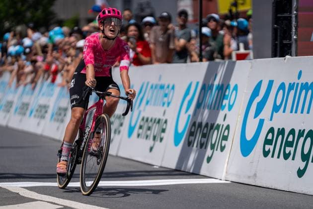 Küssnacht, Schweiz, June 15, 2025 KLOSER Maria Rosa (CANYON SRAM ZONDACRYPTO) after the Stage 4, Tour de Suisse Women 2025 Host in Küssnacht SZ (Pascal von Büren SPP) Copyright: xPascalxvonxBürenx xSPPx spp-en-PaVoBSp-Pavo-TDS-Women-135