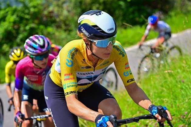 Marlen Reusser wins Tour de Suisse Women 2025 Marlen Reusser SUI Switzerland, Switzerland Moviestar Team wins stage 4 of the 5 Tour de Suisse Women 2025 UCI Women™s WorldTour 2025 on June 15, 2025 from Küssnacht to Küssnacht 129.4 kilometers overall victory