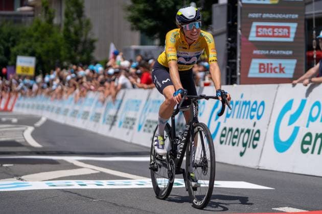 Küssnacht, Schweiz, June 15, 2025 REUSSER Marlen (MOVISTAR TEAM) win the Stage 4, Tour de Suisse Women 2025 Host in Küssnacht SZ (Pascal von Büren SPP) Copyright: xPascalxvonxBürenx xSPPx spp-en-PaVoBSp-Pavo-TDS-Women-139