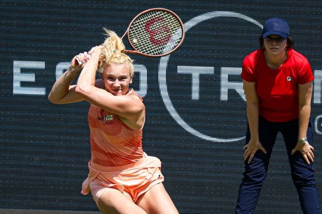 Katerina Siniakova CZE, Berlin Tennis Open by HYLO 2025, Berlin, LTTC Rot Weiß , 15 06 2025, Copyright: xClaudioxGärtnerx