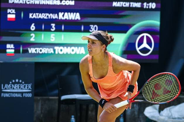 Viktoriya Tomova BUL, Berlin Tennis Open by HYLO 2025, Berlin, LTTC Rot Weiß , 15 06 2025, Copyright: xClaudioxGärtnerx