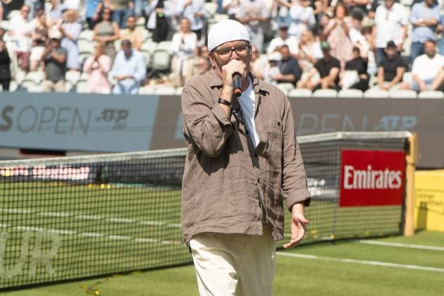 DJ Ötzi, Performance, Show, Alexander Zverev vs Taylor Fritz, Tennis, ATP Tournament, Boss Open, Center Court, Final, 15 06 2025, Alexander Zverev vs Taylor Fritz, Tennis, ATP Tournament, Boss Open, Center Court, Final, 15 06 2025, Stuttgart Copyright: xEibner-Pressefoto EdwardxCheungx EP_ECG