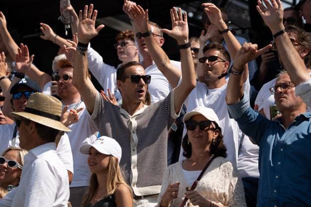 Kai Pflaume, Audience, Alexander Zverev vs Taylor Fritz, Tennis, ATP Tournament, Boss Open, Center Court, Final, 15 06 2025, Alexander Zverev vs Taylor Fritz, Tennis, ATP Tournament, Boss Open, Center Court, Final, 15 06 2025, Stuttgart Copyright: xEibner-Pressefoto EdwardxCheungx EP_ECG
