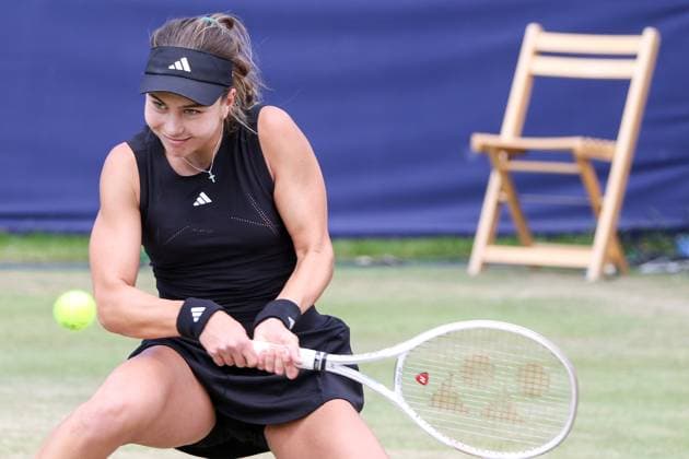 Sport Bilder des Tages Ilkley Tennis Club, England, June 15th 2025: Iva Jovic in action during the WTA, Tennis Damen 125 Lexus Ilkley Open final match against Rebecca Marino at Ilkley Tennis Club in Ilkley, England on June 15th 2025. (Sean Chandler SPP) Copyright: xSeanxChandlerx xSPPx spp-en-SeChSp-WTA 125 Lexus Ilkley Open - Rebecca Marino v Iva Jovic Final - Ilkley Tennis Club-2420