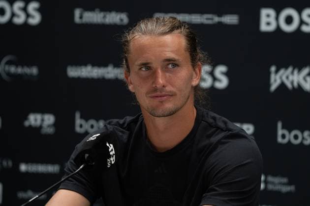 Alexander Zverev, Press conference, PK, Interview, Alexander Zverev vs Taylor Fritz, Tennis, ATP Tournament, Boss Open, Center Court, Final, 15 06 2025, Alexander Zverev vs Taylor Fritz, Tennis, ATP Tournament, Boss Open, Center Court, Final, 15 06 2025, Stuttgart Copyright: xEibner-Pressefoto EdwardxCheungx EP_ECG