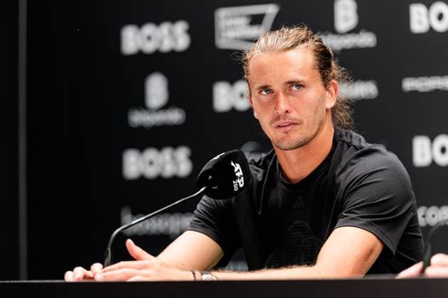 BOSS OPEN ATP250 15 06 2025 Alexander Zverev GER during the press conference BOSS OPEN ATP250 Stuttgart, Tennisclub Weissenhof on 15 06 2025 Copyright: xBEAUTIFULxSPORTS Wunderlx