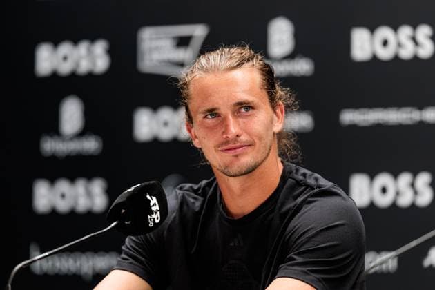 BOSS OPEN ATP250 15 06 2025 Alexander Zverev GER during the press conference BOSS OPEN ATP250 Stuttgart, Tennisclub Weissenhof on 15 06 2025 Copyright: xBEAUTIFULxSPORTS Wunderlx