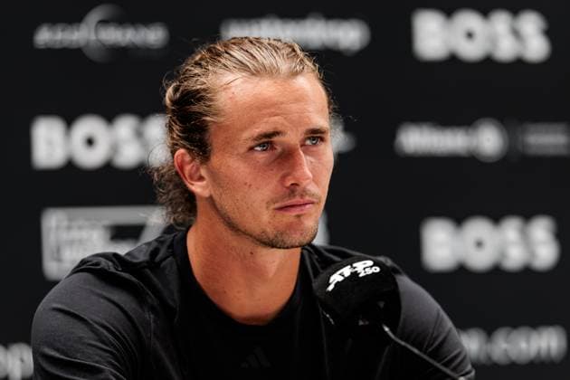 BOSS OPEN ATP250 15 06 2025 Alexander Zverev GER during the press conference BOSS OPEN ATP250 Stuttgart, Tennisclub Weissenhof on 15 06 2025 Copyright: xBEAUTIFULxSPORTS Wunderlx