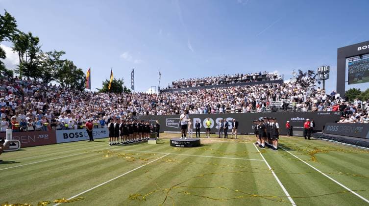 15 06 25 Tennis BOSS Open Stuttgart Weissenhof 2025 Germany, Stuttgart, 15 06 2025, Tennis, BOSS Open Stuttgart Weissenhof 2025 Award ceremony Taylor Fritz