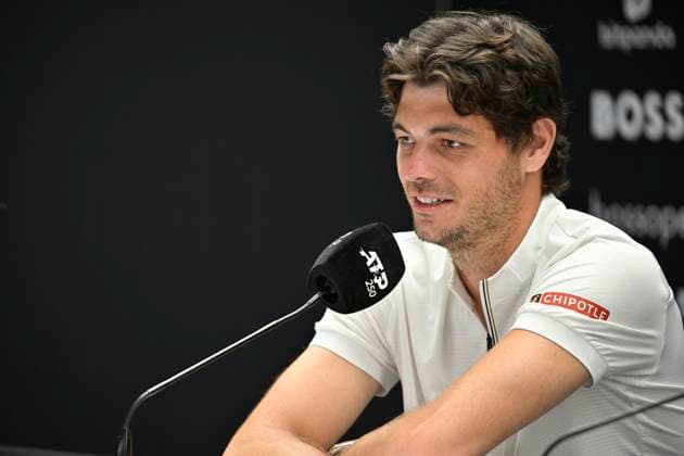 PK Press Conference Taylor Fritz USA Portrait Tennis Men BOSS Open ATP 250 Stuttgart 2025 Weissenhof BOSS Open ATP 250 Stuttgart 2025
