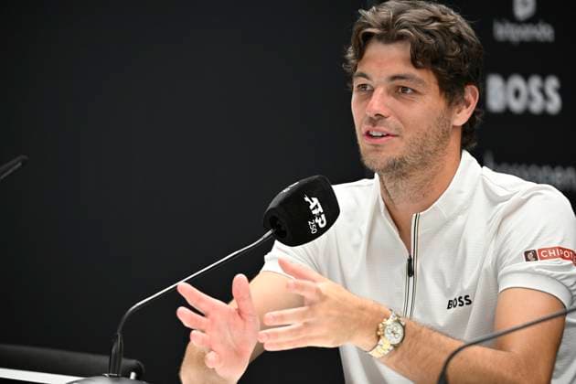 PK Press Conference Taylor Fritz USA Portrait Gesture Gesture Tennis Men BOSS Open ATP 250 Stuttgart 2025 Weissenhof BOSS Open ATP 250 Stuttgart 2025