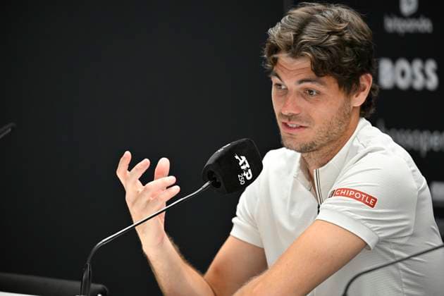 PK Press Conference Taylor Fritz USA Portrait Gesture Gesture Tennis Men BOSS Open ATP 250 Stuttgart 2025 Weissenhof BOSS Open ATP 250 Stuttgart 2025