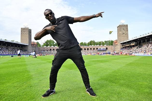 STOCKHOLM, SWEDEN 20250615 Usain Bolt during the Diamond League athletics gala at Stockholm Stadium, Sweden June 15, 2025. STOCKHOLM SWEDEN x10030x *** STOCKHOLM, SWEDEN 20250615 Usain Bolt during the Diamond League athletics gala at Stockholm Stadium, Sweden June 15, 2025 STOCKHOLM SWEDEN x10030x  Copyright: xJonasxEkströmer TTx DIAMOND LEAGUE STOCKHOLM