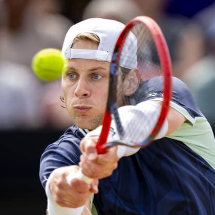DEN BOSCH - Zizou Bergs (BEL) in his match against Gabriel Diallo (CAN) during the final of the Libema Open tennis tournament. The grass tournament is part of the ATP, Tennis Herren and WTA, Tennis Damen circuit. ANP SANDER KING xVIxANPxSportx xxANPxIVx 529957038 originalFilename: 529957038.jpg