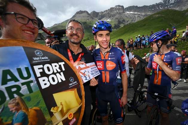 Criterium du Dauphine 2025 Stage 8 VAL-CENIS PLATEAU DU MONT-CENIS, FRANCE - JUNE 15 : Bardet Romain (FRA) of Team Picnic PostNL during stage 8 of the 77th edition of Criterium du Dauphine Libere an UCI World Tour 2.UWT cycling road race stage for Men Elite of 133.3 km with start in Val-d Arc and finish in Val-Cenis Plateau du Mont-Cenis on June 15, 2025 in Val-Cenis Plateau du Mont-Cenis, France, 15 06 2025 ( Motordriver Kenny Verfaillie - Val-Cenis Plateau du Mont-Cenis France  Copyright: xVincentxKalutx