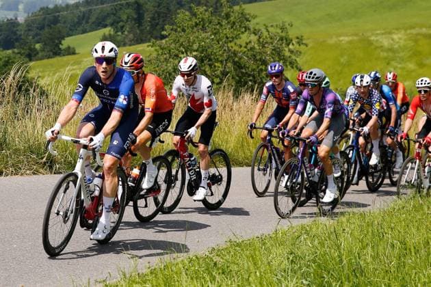 TDS 1 stage Stefan Kueng SUI 15 06 2025 Kuessnacht, SWITZERLAND, Tour de Suisse 1 stage Kuessnacht Kuessnacht Stefan Kueng SUI Team FDJ Groupama on the climb to Michaelskreuz