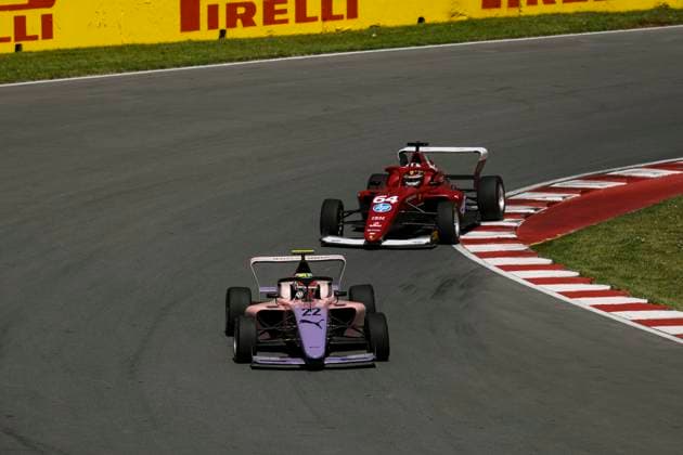 AUTO - F1 ACADEMY 2025 - MONTREAL 22 NOBELS Aurelia (bra), ART Grand Prix, Tatuus F4-T421, action 64 WEUG Maya (nld), MP Motorsport, Supporter by Ferrari, Tatuus F4-T421, action during the 4th round of the 2025 F1 Academy Championship from June 14 to 16, 2025 on the Circuit Gilles Villeneuve, in Montrà al, Canada - Montrà alCanada Copyright: xXavixBonillax