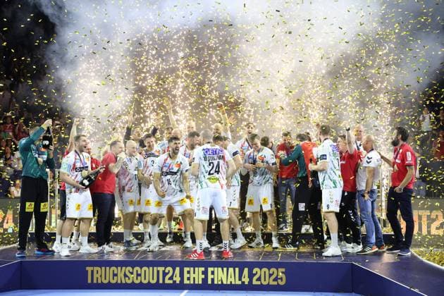 v l SC Magedeburg Winner SC Magdeburg vs Fuechse Berlin , Handball, Final, TruckScout24 EHF FINAL4, EHF Champions League Men, Season 2024 2025, 15 06 2025 SC Magdeburg vs Fuechse Berlin , Handball, Final, TruckScout24 EHF FINAL4, EHF Champions League Men, Season 2024 2025, 15 06 2025 Koeln Copyright: xEibner-Pressefoto ThomasxStoeckerx EP_TSR