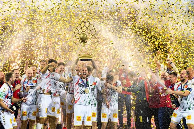 COLOGNE, GERMANY - 15 JUNE, 2025: - The final match of TruckScout24 EHF FINAL4 Fuchse Berlin vs SC Magdeburg at Lanxess Arena.  Copyright: xVITALIIxKLIUIEVx