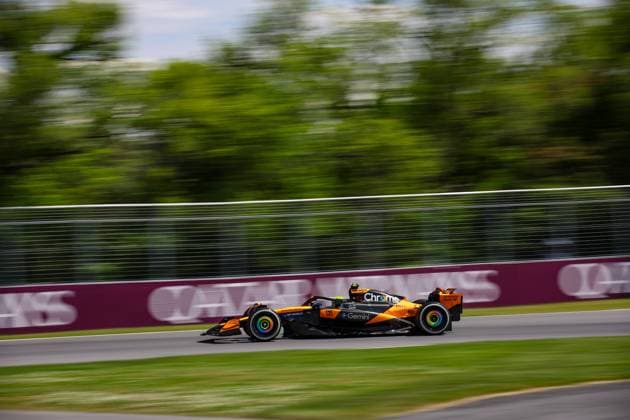 F1 - CANADIAN GRAND PRIX 2025 04 NORRIS Lando (gbr), McLaren F1 Team MCL39, action during the Formula 1 Pirelli Grand Prix du Canada 2025, 10th round of the 2025 FIA Formula One World Championship, WM, Weltmeisterschaft from June 14 to 16, 2025 on the Circuit Gilles Villeneuve, in MontrÃ al, Canada - MontrCanada  Copyright: xXavixBonillax