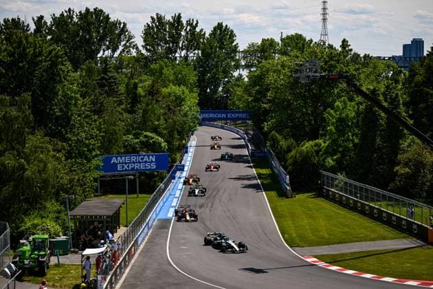 F1 - CANADIAN GRAND PRIX 2025 63 RUSSELL George (gbr), Mercedes AMG F1 Team W16, action during the Formula 1 Pirelli Grand Prix du Canada 2025, 10th round of the 2025 FIA Formula One World Championship, WM, Weltmeisterschaft from June 14 to 16, 2025 on the Circuit Gilles Villeneuve, in MontrÃ al, Canada - MontrCanada  Copyright: xDPPIx