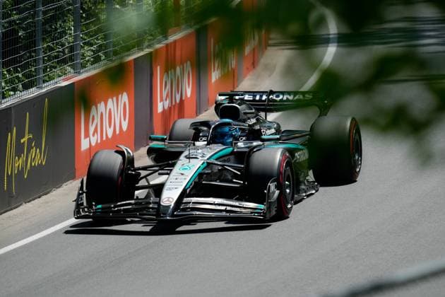 George Russell (GBR), Mercedes-AMG Petronas F1 Team, 63 during Pirelli Grand Prix du Canada 2025, Formula 1 Championship in Montreal, Canada, June 15 2025  Copyright: xScottxColeman IPAxSportx xipa-agency.netx xx IPA_59106157 IPA_Agency_IPA59106157