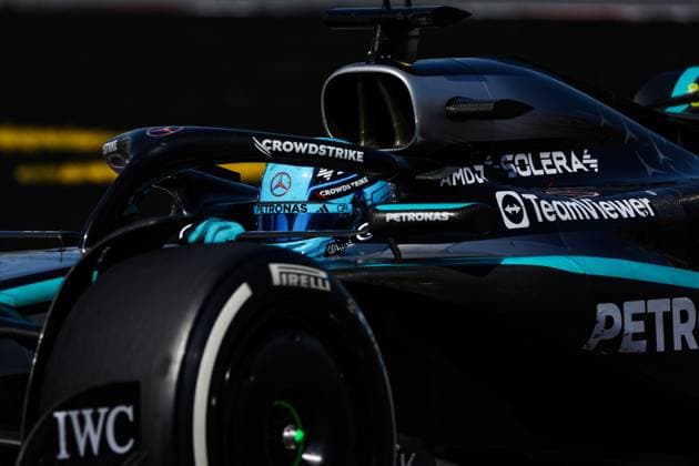 F1 - CANADIAN GRAND PRIX 2025 63 RUSSELL George (gbr), Mercedes AMG F1 Team W16, action during the Formula 1 Pirelli Grand Prix du Canada 2025, 10th round of the 2025 FIA Formula One World Championship, WM, Weltmeisterschaft from June 14 to 16, 2025 on the Circuit Gilles Villeneuve, in MontrÃ al, Canada - MontrCanada  Copyright: xFLORENTxGOODENx