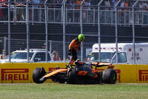 F1 - CANADIAN GRAND PRIX 2025 04 NORRIS Lando (gbr), McLaren F1 Team MCL39, action during the Formula 1 Pirelli Grand Prix du Canada 2025, 10th round of the 2025 FIA Formula One World Championship, WM, Weltmeisterschaft from June 14 to 16, 2025 on the Circuit Gilles Villeneuve, in MontrÃ al, Canada - MontrCanada  Copyright: xFLORENTxGOODENx