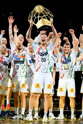 Cologne, Germany Handball EHF CL Final 4 Final Fuechse Berlin SC Magdeburg Philipp Weber SC Magdeburg Cologne Lanxess Arena North Rhine-Westphalia Germany