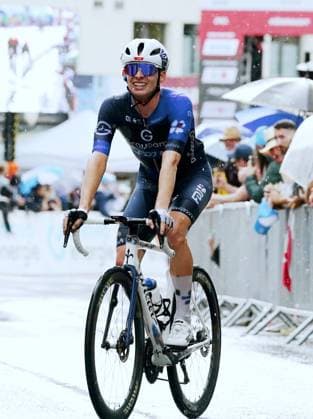 15 06 2025 Switzerland Tour de Suisse Men 2025 Stage Kuessnacht Kuesnacht Picture Romain Gregoire FRA Team GFC Groupama FDJ Cheers Cheers Action