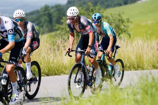 TDS 1 stage Silvan Dillier SUI Team Alpecin Deceuninck 15 06 2025 Kuessnacht, SWITZERLAND, Tour de Suisse 1 stage Kuessnacht Kuessnacht Silvan Dillier SUI Team Alpecin Deceuninck on the climb to Michaelskreuz