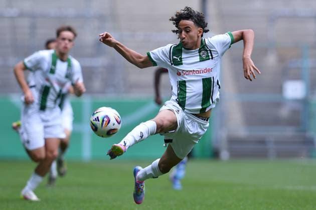 Soccer Final German Championship B Juniors 2025 Borussia Mönchengladbach RB Leipzig on 15 06 2025 at Borussia Park in Mönchengladbach Wael Mohya Mönchengladbach DFB regulations prohibit any use of photographs as image sequences and or quasi video xRx