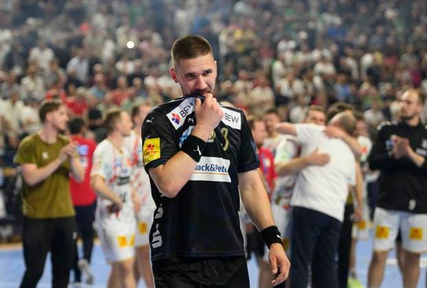 Fabian WIEDE B disappointed after the match Handball Champions League Final Four 2025, Final, Fuechse Berlin B SC Magdeburg MD 26 32, on 15 06 2025 in Cologne Germany Â