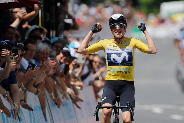 Bilder des Jahres 2025, Sport 06 Juni Sport Themen der Woche KW24 Sport Bilder des Tages TDS Women Siegerin Marlen Reusser SUI Team Movistar 15.06.2025 Kuessnacht, SCHWEIZ, Tour de Suisse Women 4.Etappe Kuessnacht - Kuessnacht Siegerin Marlen Reusser SUI Team Movistar *** TDS Women Winner Marlen Reusser SUI Team Movistar 15 06 2025 Kuessnacht, SWITZERLAND, Tour de Suisse Women 4 Stage Kuessnacht Kuessnacht Winner Marlen Reusser SUI Team Movistar 