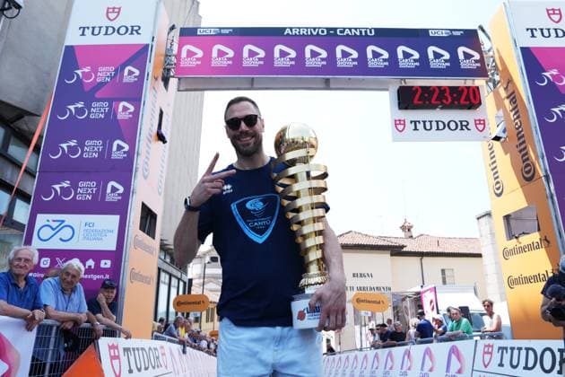 Filippo Baldi Rossi during the stage 2 of the Giro Next Gen 2025, Rho Fiera Milano (Mi) - CantÃ¹ (Co), 146 km, Italy - Monday, June 16, 2025. - cycling.  Copyright: xGianxMattiaxD Albertox LaPressex