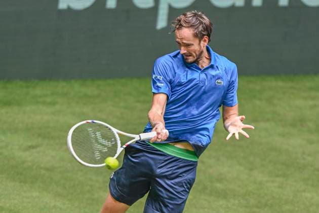 Daniil Medvedev 16 06 2025 Tennis TERRA WORTMANN OPEN ATP 500, OWL ARENA, TERRA WORTMANN OPEN, Copyright: xpepphotox xHorstxMauelshagenx pep00321, pep_20250616_hm_62874
