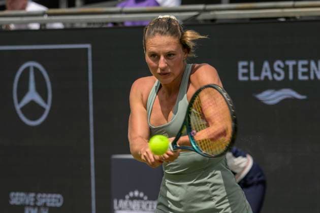 in the picture from l Marta Kostyuk UKR , Marta Kostyuk UKR vs Emma Navarro USA , GER, Berlin, Berlin Tennis Open by HYLO, WTA500, Steffi Graf Stadion, LTTC Rot Weiss, 16 06 2025, Copyright: HMBxMedia UwexKoch