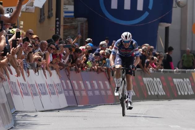 VERVENNE Jonathan ( SOUDAL QUICK-STEP DEVO TEAM) winner stage during the stage 2 of the Giro Next Gen 2025, Rho Fiera Milano (Mi) - CantÃ¹ (Co), 146 km, Italy - Monday, June 16, 2025. - cycling.  Copyright: xGianxMattiaxD Albertox LaPressex
