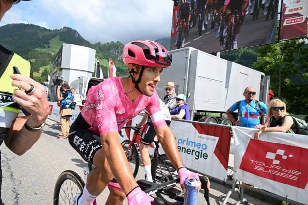 16-06-2025 Tour De Suisse; Tappa 02 Aarau - Schwarzsee; 2025, Ef Education - Easypost; Albanese, Vincenzo; Schwarzsee; 
