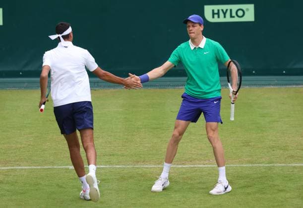 Tennis COURT WORTMANN OPEN, Jannik Sinner, Lorenzo Sonego (ITA), Halle, Germany, June 16, 2025. Photo Felice Calabro  Copyright: xFelicexCalabro x xipa-agency.netx xFELICExCALABRO x 0822340405st