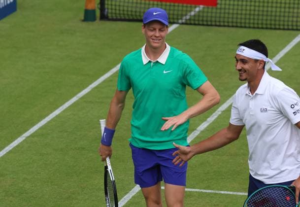 Tennis COURT WORTMANN OPEN, Jannik Sinner, Lorenzo Sonego (ITA), Halle, Germany, June 16, 2025. Photo Felice Calabro  Copyright: xFelicexCalabro x xipa-agency.netx xFELICExCALABRO x 0822340478st