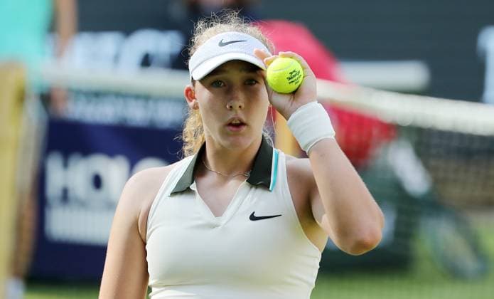 Mirra Andrejeva RUS at the Steffi Graf Stadium Sport HYLO Berlin Tennis Open Women 16 06 2025