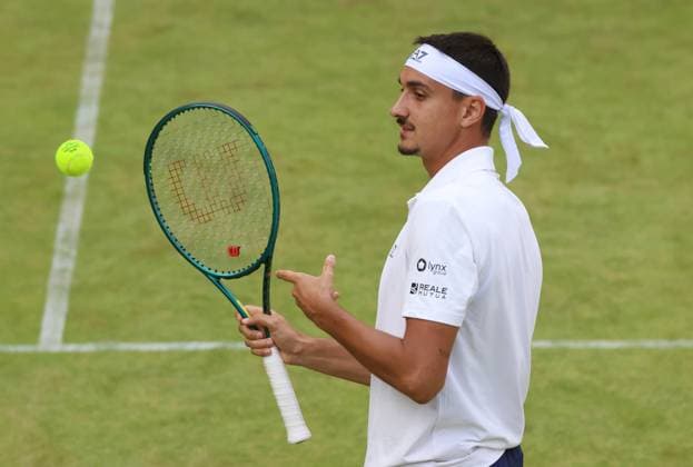 Tennis TERRA WORTMANN OPEN, Lorenzo Sonego (ITA), Halle, Germany, June 16, 2025. Photo Felice Calabro  Copyright: xFelicexCalabro x xipa-agency.netx xFELICExCALABRO x 0822340493st