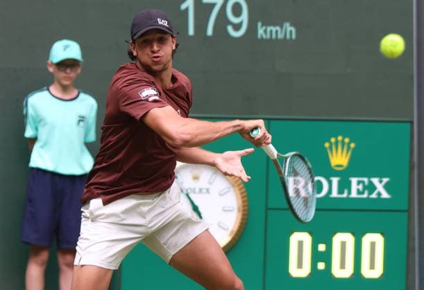 Tennis TERRA WORTMANN OPEN, Luciano Darderi (ITA), Halle, Germany, June 16, 2025. Photo Felice Calabro  Copyright: xFelicexCalabro x xipa-agency.netx xFELICExCALABRO x 0822341636st