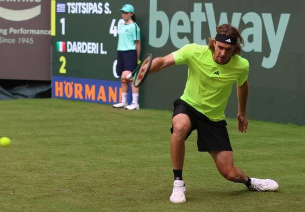 Tennis COURT WORTMANN OPEN, Stefanos Tsitsipas (GRE), Halle, Germany, June 16, 2025. Photo Felice Calabro  Copyright: xFelicexCalabro x xipa-agency.netx xFELICExCALABRO x 0822341644st